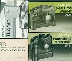 Item #19-5991 instruction manuals for CONTAX Real Time Winder W-3, CONTAX Professional Motor...