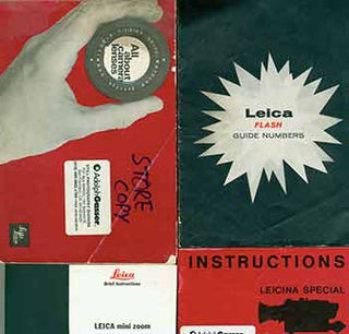 Item #19-6006 Leica instruction manuals for Leicina Special, Leica mini zoom brief instructions,...