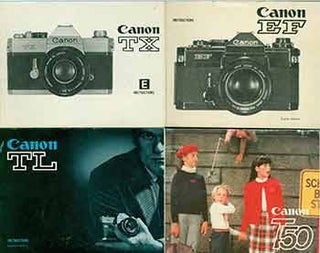 Item #19-6012 Canon instruction manual for Canon EF, Canon TL, Canon TX, and Canon T50. Canon...