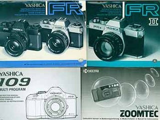 Item #19-6014 Instruction manuals for Yashica FR II, Yashica FR, Yashica Zoomtec, Yashica 109...