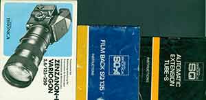 Item #19-6035 Zenza Bronica instruction manuals for SQ-A Film Back mSQ 135, SQ Automatic...
