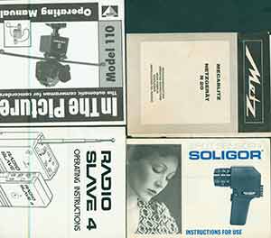 Item #19-6038 Instruction manuals for Soligor Spot Sensor II, Visionary Products Model 110, Radio...