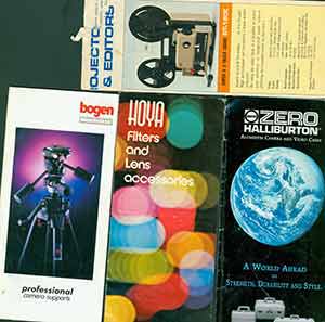 Item #19-6042 Instruction manuals for Bogen Manfrotto Professional Camera Support, Zero Halliburton Aluminum Camera and Video Cases, Hoya Filters and Lens Accessories and Elmo Projectors and Editors. Bogen Photo Corp, USA.
