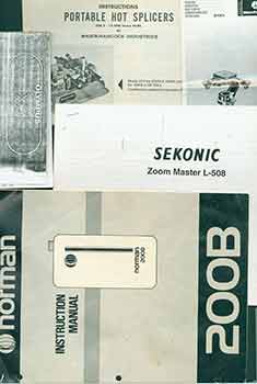 Item #19-6129 Norman 200B manual, Olympus XA instructions, Sekonic manual, and various ephemera