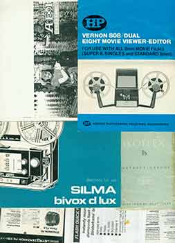 Item #19-6130 Vernon 808 movie viewer and editor manual, Canon AE-1 instructions, Silma bivox d...