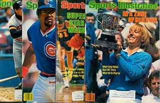 Item #19-6531 4 Sports Illustrated issues from 1984. Covers include Martina Navratilova, Bill...