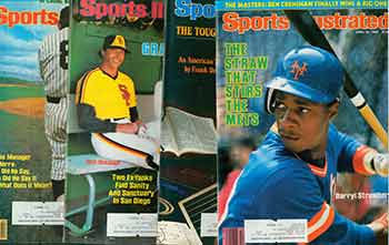 Item #19-6533 4 Sports Illustrated issues from 1984. Covers include Yogi Berra, Craig Nettles, Daryl Strawberry, et al. Issues April 2, 16, 23, 30, 1984. Sports Illustrated.