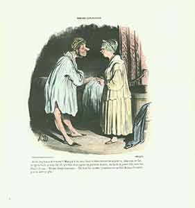 Item #19-6539 “Et les cinq francs de ce matin (And where are the five francs)...?” from Moeurs Conjugales (Mores of Married Life) Series, 1839-1842. Plate No. 3. Honoré Daumier.