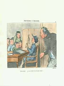 Item #19-6596 “Attends, attends...j’te vas en donner moi du maitre d’ecole (Now...