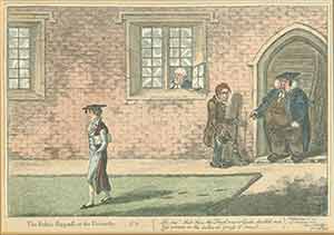 Item #19-6615 The Rake's-Progress at the University - No. 2 - "Ah me! that thou the Freshman's-Guide should'st read, yet venture on the hallowed grass to tread.”. James Gillray, fecit.