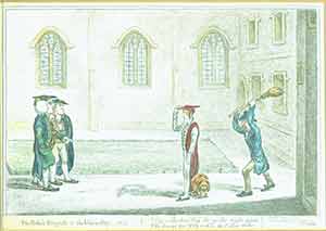Item #19-6616 The Rake's-Progress at the University - No. 3 - "The Master’s Wig the guilty wight appals who brings his Dog within the College walls.”. James Gillray, fecit.
