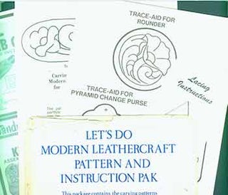Item #19-6686 Let’s do Modern Leathercraft Pattern and Instruction Pak. Tandy Leather Company,...