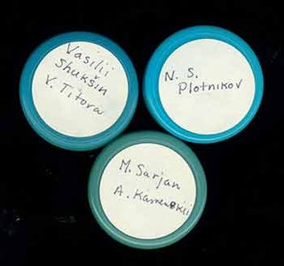 Item #19-6699 Three rolls of microfilm labeled M. Sarjan, Vasilii Shuksin, N. S. Plotnikov. M....