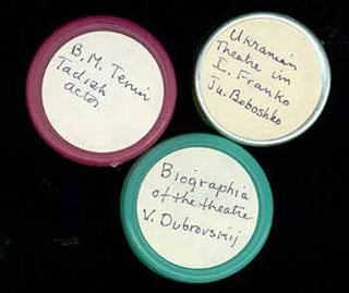 Item #19-6703 Three rolls of microfilm labeled B.M. Tenin Tadizh, Biographia of the Theatre V....
