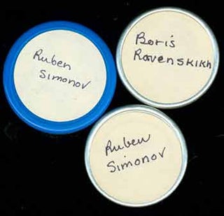 Item #19-6705 Three rolls of microfilm labeled Ruben Simonov and Boris Rovenskikh. Ruben Simonov,...