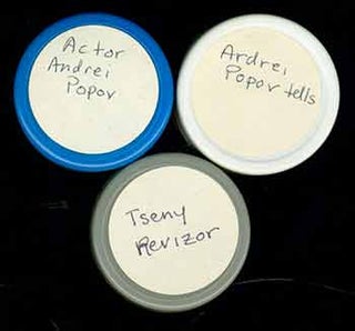 Item #19-6706 Three rolls of microfilm labeled Actor Andrei Popov and Tseny Revizor. Andrei...