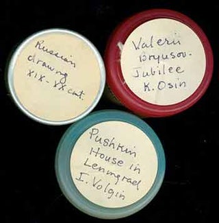 Item #19-6713 Three rolls of microfilm labeled Pushkin House in Leningrad I. Volgin (Leningrad),...