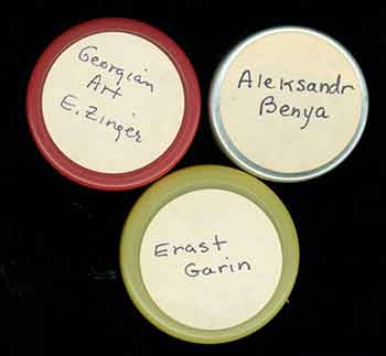 Item #19-6716 Three rolls of microfilm labeled Georgian Art E. Zinger, Aleksandr Benya, Erast Garin. E. Zinger, Aleksandr Benya, Erast Garin, Moscow.
