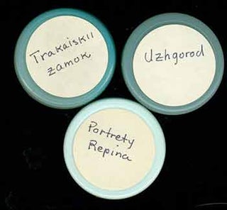 Item #19-6717 Three rolls of microfilm labeled Portrety Repina, Trakaiskii Zamok, and Uzhgorod....