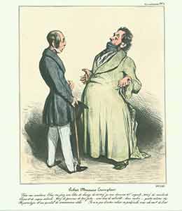 Item #19-6772 “Robert Macaire Escompteir (Robert Macaire Discount Broker)” from Caricaturana: Robert Macaire Series, 1836-1838. Plate No. 4. Honoré Daumier.