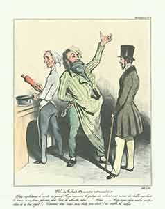 Item #19-6778 “M. De Robert-Macaire Restaurateur...(Robert Macaire Restaurant Keeper...)” from Caricaturana: Robert Macaire Series, 1836-1838. Plate No. 12. Honoré Daumier.