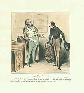 Daumier, Honor (1808-1879) - Robert Macaire Speculateur Dramatique (Robert Macaire Theatrical Agent)... 