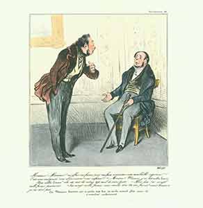 Daumier, Honor (1808-1879) - Monsieur, Monsieur, M'Offrir 500 Francs (Sir, You Offer Me 500 Francs)... 