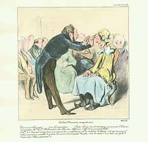 Daumier, Honor (1808-1879) - Robert Macaire Magnetiseur (Robert Macaire Hynotist)... 