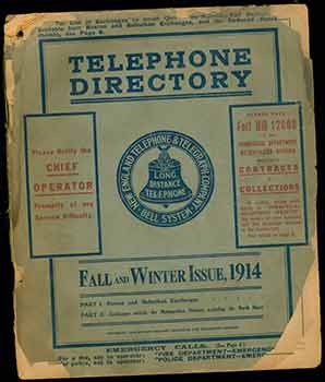 Item #19-6868 Telephone Directory for Boston & Suburban Exchanges, and Exchanges Outside the...