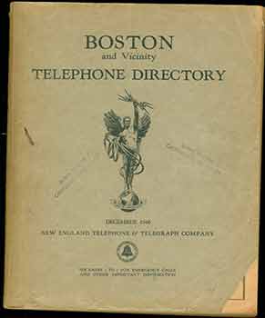 New England Telephone and Telegraph Company - Boston and Vicinity Telephone Directory, New England Telephone and Telegraph Company, 1946