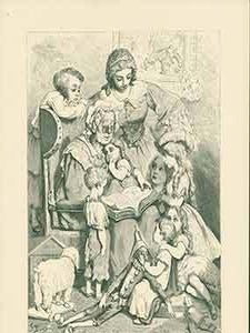 Item #19-6872 Frontispiece engraving by Pannemaker of Illustration from Les Contes De Perrault...