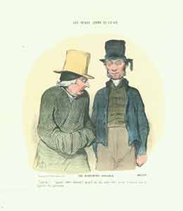 Item #19-6981 “Une rencontre agreable (An agreable encounter)...” from the series Les Beaux Jours de la Vie, 1844, plate no. 7. Honoré Daumier.