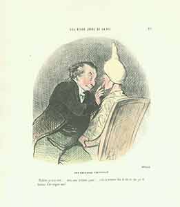 Item #19-6985 “Une Heureuse Trouvaille (A Happy Find)...” from the series Les Beaux Jours de la Vie, 1844, plate no. 23. Honoré Daumier.