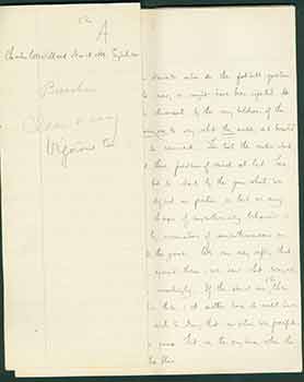 Item #19-6990 Charles W. Willard Jr. handwritten essays from his years at Harvard 1889-1890....