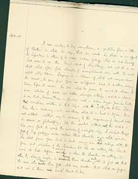Item #19-6991 Charles W. Willard Jr. handwritten essays from his years at Harvard 1889-1890....