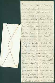 Item #19-6996 Autographed handwritten letter addressed to Miss Eliza May Willard. Miss Eliza May...