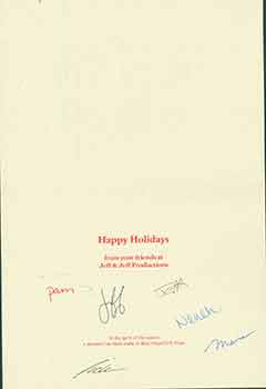 Item #19-7022 Holiday card addressed to Herb Yellin of the Lord John Press, from Jeff & Jeff...
