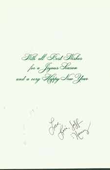 Item #19-7047 Holiday card addressed to Herb Yellin of the Lord John Press. Herbert Yellin