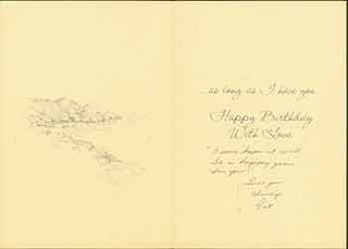 Item #19-7061 Birthday card addressed to Herb Yellin of the Lord John Press, from his wife, Pat....