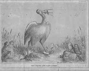 Doyle, John 'HB.' (after); [Ducote, A. (engrav).] - The Frogs and King Stork,