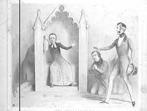 Item #19-7194 “The Confessional, A Parody Upon An Amusing Picture...”, HB Sketches No. 739. John ‘HB.’ Doyle, after, engrav, A. Ducote.