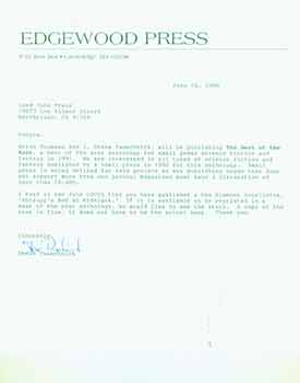 Item #19-7217 Letter on letterhead addressed to Herb Yellin of the Lord John Press inquiring...