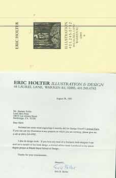 Herb Yellin; Eric Holter Illustration and Design - Pamphlet Accompanied by Typed and Signed Note on Letterhead