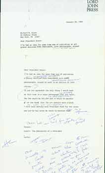 Item #19-7246 Signed letter from Herb Yellin to President Richard Nixon. Herb Yellin