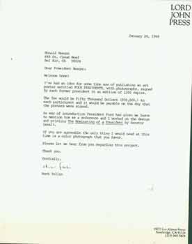 Item #19-7247 Signed letter from Herb Yellin to President Ronald Reagan. Herb Yellin