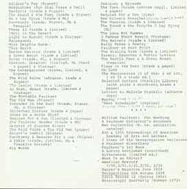 Item #19-7279 Bibliography of books and other items by William Faulkner in the collection of...