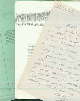 Item #19-7415 Signed handwritten letter, typescript, and annotated manuscript from writer Jack...