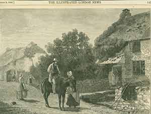 Item #19-7562 “The Village Postman,” from August 9th, 1856 issue of The Illustrated London...