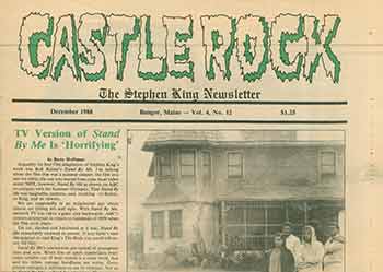 Item #19-7598 Castle Rock The Stephen King Newsletter. December, 1988. Vol 4, No 12. Inc Castle Rock Press.