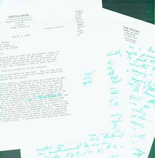 Item #19-7636 Handwritten signed letter and typewritten signed letter from attorney at law Mike...